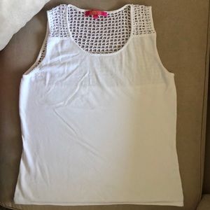 White top lace see through